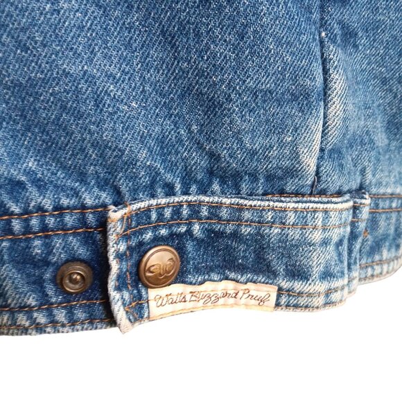 Vintage Men's Jacket XL Trucker Walls Blizzard-Pruf USA Blanket Lined Denim 80's - Picture 8 of 11